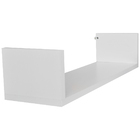 2 Prateleira Para Dvds 64 Cds 74 Coleção Mdf Branco 50x15