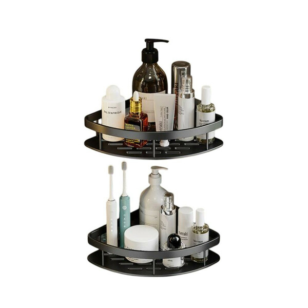 2 Prateleiras Alumínio Multiuso De Canto Em L