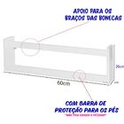 2 Prateleiras Expositor Bonecas Bonecos Brinquedo Infantil