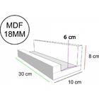 2 Prateleiras Porta Quadros Parede 30cm