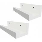 2 Prateleiras Porta Quadros Parede 30cm