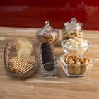 2 Pratos Decorativos De Cristal Leaf 39x14x3cm Lyor Travessa