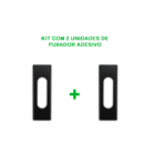 2 Puxadores Retangular Adesivo Para Armários, Box, Portas E J