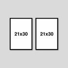 2 Quadros Decor Personag Coringa E Arlequina 21x30 Luven Bra