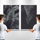 2 Quadros Decorativos Ambiente Natural 60x90x2,8 Luven Bra