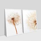 2 Quadros Decorativos Dente De Leão 01 60x90x2,8 Luven Bra