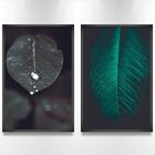 2 Quadros Decorativos Folhas 60x90x2,8 Pvc Luven Pre