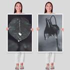 2 Quadros Decorativos Folhas Na Chuva 60x90x2,8 Luven Bra