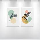 2 Quadros Decorativos Folhas Trop 02 60x90x2,8 Luven Bra