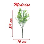2 Ramos Decoração Arranjo Planta Artificial 5 Galhos Cada 39cm