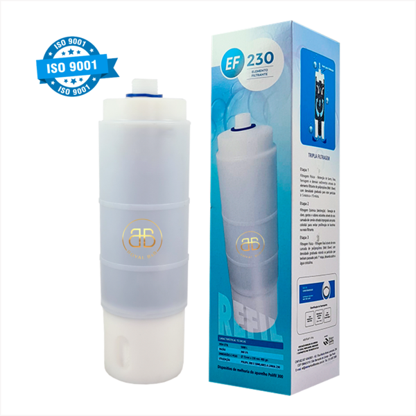 2 Refil Filtro Carvão Ativado Similar 3m Aqualar Ap230 Branco