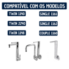 2 Refil Filtro Vela Torneira Deca Twin Couple 1148 1140 2240