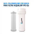 2 Refil Rosca P/ Filtro Branco Acqualimp Fpe-02r Caixa Dágua