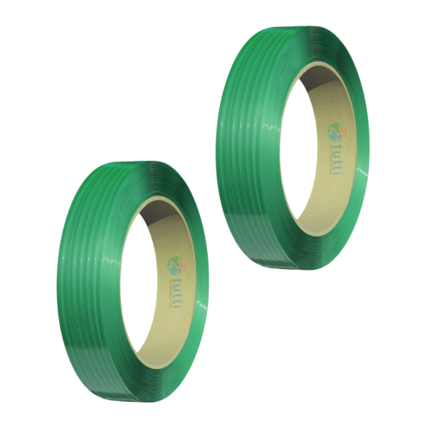 2 Rolos Fita Arquear Fita Poliéster Pet Verde 16mm