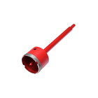 2 Serras Copo Diamantada com Haste 60mm Fertak Perfuração Por