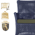 2 Sofá Área E Mesa Igapó Alumínio Pintura Marrom Corda Náutic