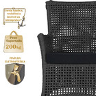 2 Sofá Área E Mesa Igapó Alumínio Pintura Marrom Corda Náutic