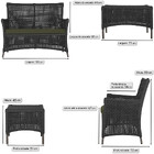 2 Sofá Área E Mesa Igapó Alumínio Pintura Marrom Corda Náutic