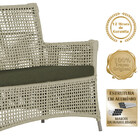 2 Sofás Área E Mesa Igapó Alumínio Pintura Fendi Corda Náutic