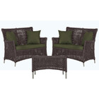 2 Sofás Área E Mesa Igapó Alumínio Pintura Fendi Corda Náutic