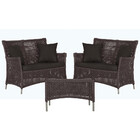 2 Sofás Área E Mesa Igapó Alumínio Pintura Fendi Corda Náutic