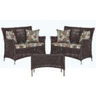 2 Sofás Área E Mesa Igapó Alumínio Pintura Fendi Corda Náutic