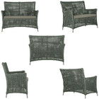 2 Sofás Área E Mesa Igapó Alumínio Pintura Fendi Corda Náutic