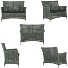 2 Sofás Área E Mesa Igapó Alumínio Pintura Fendi Corda Náutic