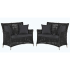 2 Sofás Área Externa Igapó Alumínio Pintura Fendi Corda Náuti