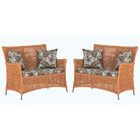 2 Sofás Área Externa Igapó Alumínio Pintura Fendi Corda Náuti