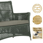 2 Sofás Área Externa Igapó Alumínio Pintura Fendi Corda Náuti