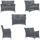 2 Sofás Área Externa Igapó Alumínio Pintura Fendi Corda Náuti