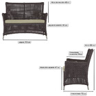 2 Sofás Área Externa Igapó Alumínio Pintura Fendi Corda Náuti