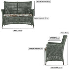 2 Sofás Área Externa Igapó Alumínio Pintura Marrom Corda Náut