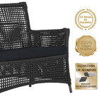 2 Sofás Área Externa Igapó Alumínio Pintura Marrom Corda Náut