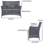 2 Sofás Área Externa Igapó Alumínio Pintura Marrom Corda Náut