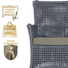 2 Sofás Área Externa Igapó Alumínio Pintura Marrom Corda Náut