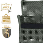 2 Sofás Área Externa Igapó Alumínio Pintura Marrom Corda Náut