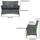 2 Sofás Área Externa Igapó Alumínio Pintura Marrom Corda Náut