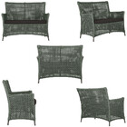 2 Sofás Área Externa Igapó Alumínio Pintura Marrom Corda Náut