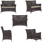 2 Sofás Área Externa Igapó Alumínio Pintura Marrom Corda Náut