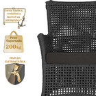 2 Sofás Área Externa Igapó Alumínio Pintura Preta Corda Náuti