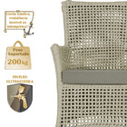 2 Sofás Área Externa Igapó Alumínio Pintura Preta Corda Náuti