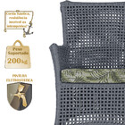 2 Sofás Área Externa Igapó Alumínio Pintura Preta Corda Náuti