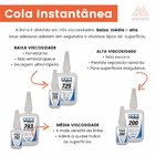2 Super Cola Gel Instantânea 200 Tekbond Alta Viscosidade