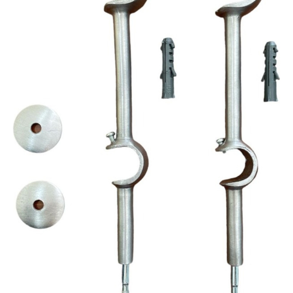 2 Suporte Duplo Alongado 19/28mm Para Cortina Fosco