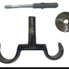 2 Suporte Duplo Para Teto 19/28mm Para Cortina  Ouro Velho