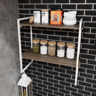 2 Suporte Prateleira Nicho Modelo Estilo Industrial Suspensa