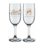 2 Taça Champanhe Na Caixa Gallant Boas Festas Presente Brasfo