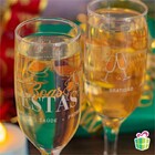 2 Taça Champanhe Na Caixa Gallant Boas Festas Presente Brasfo